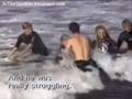 Surfing Shark Attack with Two Great White Sharks (4 ...