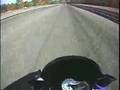 dragracing snowmobile crash with helmet cam