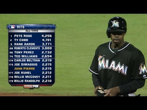 Video: Pierre ties DiMaggio on all-time hit list