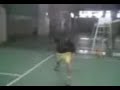 Marco and ni�o badminton