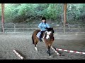 Fiona, 7, horse back riding with Freckles