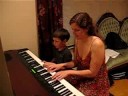Finn and Rita Playing Piano 062008