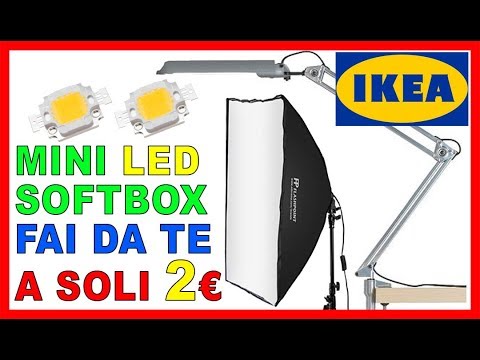 MINI SOFTBOX LED FAI DA TE da una vecchia lampada IKEA