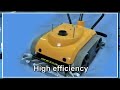 The Weda W50 is a smaller sized, high capacity Weda cleaner with a pumping capacity exceeding 600 litres a minute. The W50R is recommended for pool lengths up to 25 meters. As with all Weda cleaners the W50 is based on an electrical submersible pump with a steel impeller to safeguard a reliable cleaning that is not get interrupted by the larger particles that are often found in public pools. Specifications: Cleaning speed 0,2 meters a second Cleaning capacity 600 litres per minute Pump and drive motor 1100w asynchronous Electrical specifications 110v or 230v 50 or 60 Hz Floating cable length 40 meters Dimensions (L x W x H) 650 x 500 x 300 mm Filters 125 micron as Standard