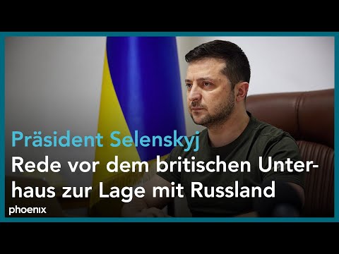 Ukraine-Präsident Selenskyj im britischen Unterhaus ...