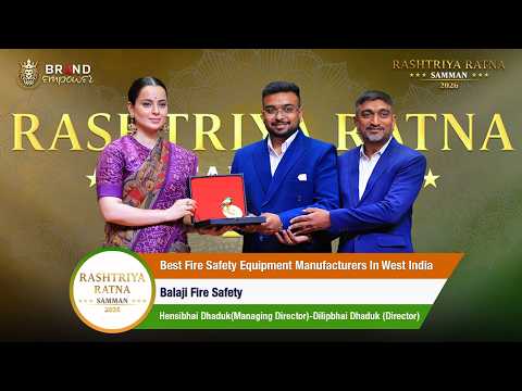 Balaji Fire Safety Wins Best Fire Safety Equipment Manufacturers in West India at Rrs 2026