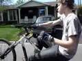 one hand wheelie 