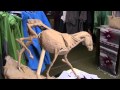 Sculptor David Lemon - Working on the Horse - I Fail on a Ladder