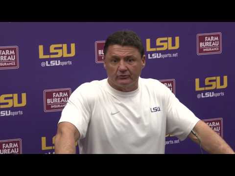 Video: Ed Orgeron Full Post-Practice Presser Before Alabama Game