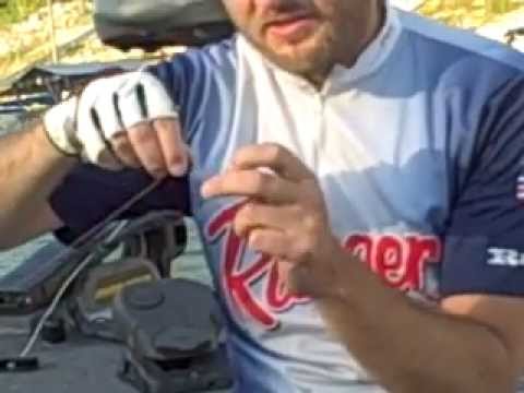 how to attach weights to a fishing line