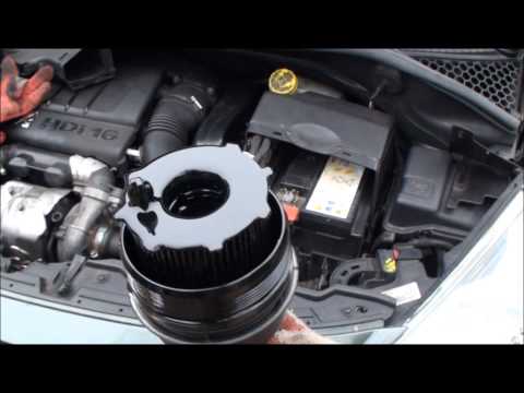 wymiana filtru oleju Peugeot 207 1,6 HDi – How to change oil filter in Peugeot 207 1,6 HDi