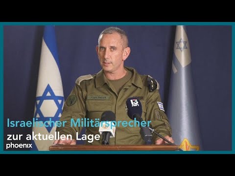 Militrsprecher Daniel Hagari (israelische Armee) zur L ...