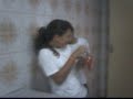 no banheiro do col�gio
