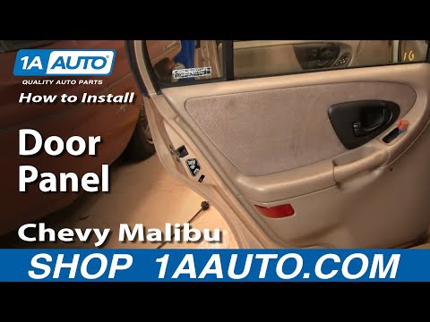 How To Install Remove Rear Door Panel Chevy Malibu 97-03 1AAuto.com