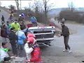 Rally car crash - accident Rally car crash - accident