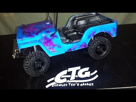 Crawler Teds Garage - In the Shop with Kam2040 - Sawback is painted !