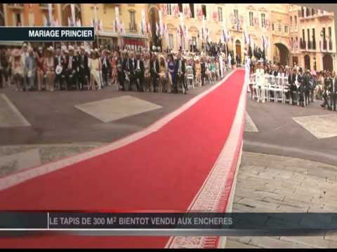 Tapis rouge du Mariage Princier: 109 mètres d'histoire pour Monaco
