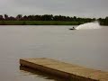 Bigdaddy test boat hull in lake Bigdaddy test boat hull in lake