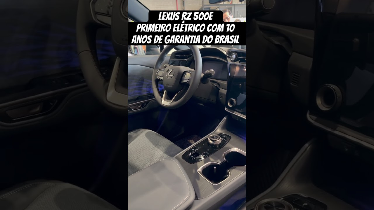 LEXUS RZ 500e é o primeiro elétrico do Brasil com 10 anos de garantia e 381cv por R$ 499 mil.
