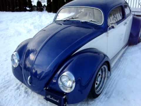 VW Käfer HotRod - Komplett Umbau eines Käfers. Extrem tief, extrem breit und extrem geil. Der Innenraum ist wie das Exterieur zweifarbig lackiert und...