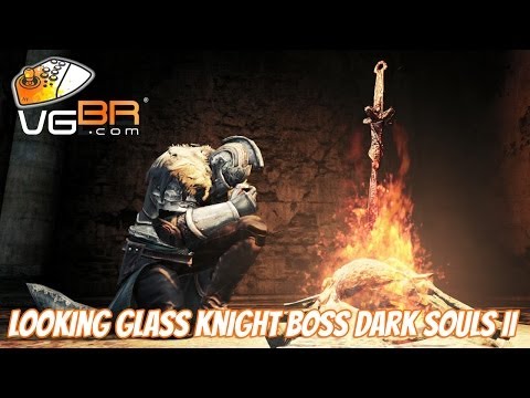 Dark Souls 2 Looking Glass Knight Boss Gameplay How to Kill Dark Souls II
