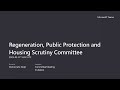 Regeneration, Public Protection and Housing Scrutiny Committee 7th March 2023