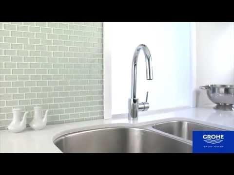 Смесители для кухни GROHE Concetto видео по установке