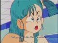 from the red ribbon army saga (volume 3) of dragonball. please purchase the dvds from funimation if you like this clip. their uncut dvds are excellent!

goku finally makes it to bulma's house and is invited inside. bulma's parents are always funny.

dr.brief's cat is called tama.