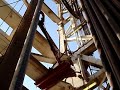 New innovation on drilling rigs for running CSG, The Stabmaster. Just set it to where the csg spins freely, hit save and it goes to the same place everytime. No more crossed joints. No more need for derrickman on stabbing board.