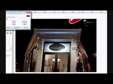 Changing perspective tutorial using The Gimp
