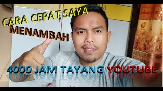 TIPS DAN TRIK CARA CEPAT SAYA DALAM MENAMBAH JAM TAYANG