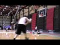 Dunk Encyclopedia :: Cradle Between the Legs 2 Hand Reverse