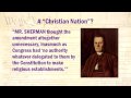 Constitution Lecture 9: Separation of Church and State