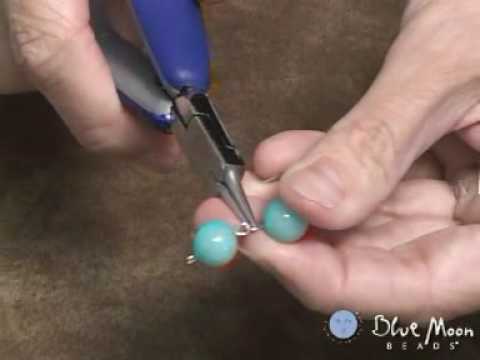 Using an Eye Pin to Make a Connector - Blue Moon Beads - Beading / Jewelry Making Video Tutorial