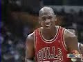 Michael Jordan takes a free-throw with his eyes closed Michael Jordan takes a free-throw with his eyes closed