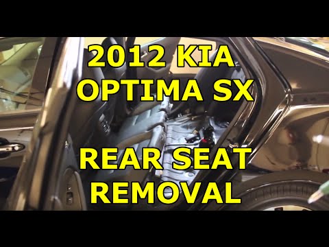 2011-2013 Kia Optima / Hyundai Sonata Rear Seat Removal
