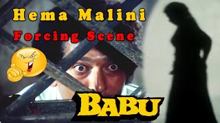 Hema Malini Forcing Scene from Babu  Bollywood Act