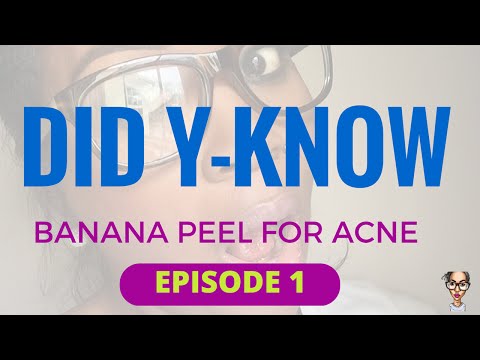 how to use a banana peel for acne