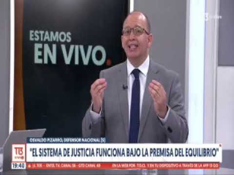 Defensor Nacional (s), Osvaldo Pizarro  explic&oacute; la misi&oacute;n de la Defensor&iacute;a Penal P&uacute;blica en T13