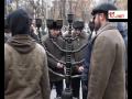 Moldovans tear down jEWISH menorah & put up cross