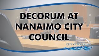 Decorum at Nanaimo City Council