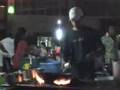 Wok in the street of Phnom Penh