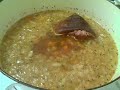 Lentil Soup with braised Ham Hock