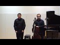 carlos garc�a amigo (cello) and julio mourenza (piano) playing webern�s drei kleine st�cke for cello and piano op.11. presentation concert of the ensemble s21: www.ensemble-s21.com

location: auditorium of centro galego de arte contempor�nea, santiago de compostela (cgac) april 1
st 2008