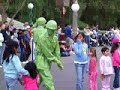 Disneyland, Disney's California Adventure, Block Party Bash, Pre-Parade Green Army Men Dance Party CLIP, Daytime, filmed on 03/26/06