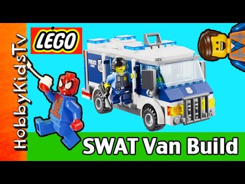 break - HobbyKidsTV presents LEGO City Police Museum Break-in 60008 SWAT Van Build. See HobbyKid build the Museum Break-in SWAT Van with Spider-Man and Emmet. Then see Spider-Man and Emmet interview...