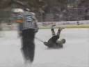 Phaneuf destroys Hamel 10-12-06 NHL