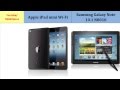 Apple iPad mini Wi-Fi OR Samsung Galaxy Note 10.1 N8010, main differences, specs