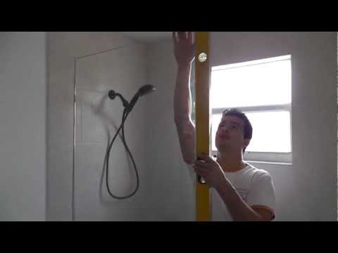 how to fit frameless shower screen