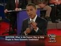 Town Hall Debate - Economic Conditions: What is the faste...